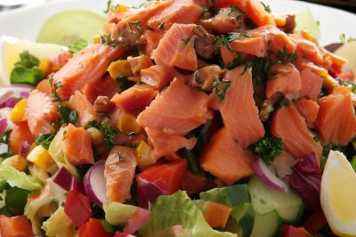 Waldorf Smoked Salmon Salad