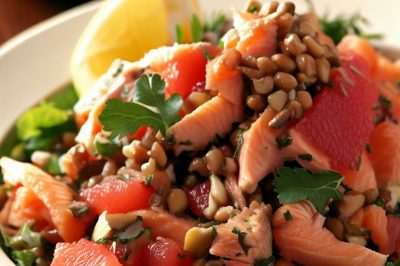 Waldorf Smoked Salmon and Grapefruit Salad