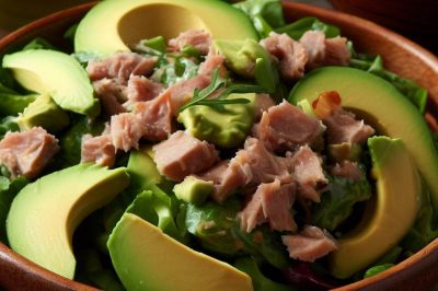 Waldorf Tuna and Avocado Salad
