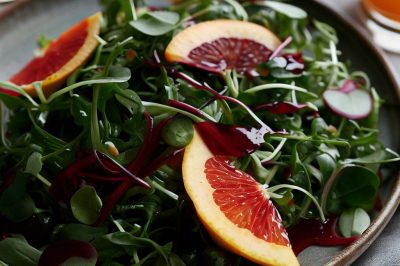 Watercress and Blood Orange Salad with Dijon Vinaigrette
