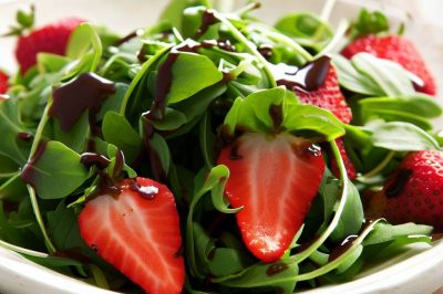 Watercress and Strawberry Salad with Balsamic Vinaigrette