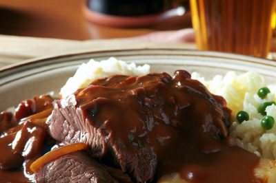 Welsh Beef with Ale Sauce