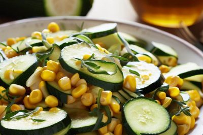 Zucchini and Corn Salad with Lemon Vinaigrette