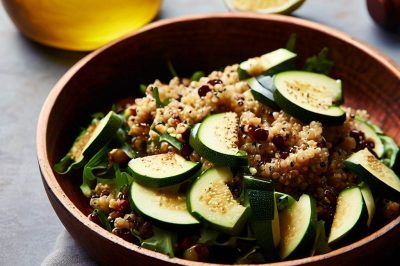 Zucchini and Quinoa Salad with Lemon Dressing