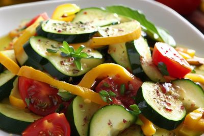 Zucchini and Tomato Salad with Lemon Vinaigrette
