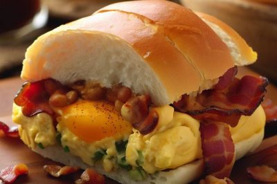 Bacon and Egg Breakfast Roll