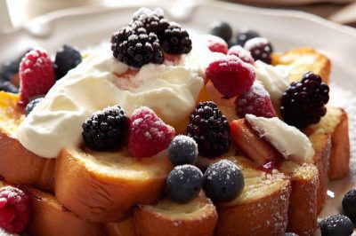 Cream Cheese and Mixed Berry French Toast