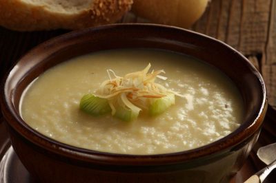 Cream of Leek and Parmesan Soup