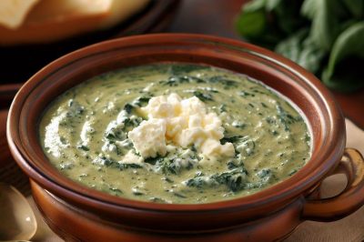Cream of Spinach and Feta Soup