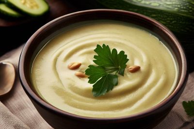 Cream of Zucchini Soup (Oil-Free)