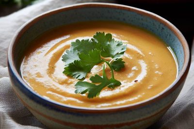 Creamy Carrot and Coriander Soup