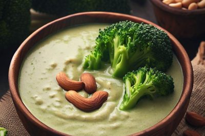Creamy Vegan Broccoli and Cashew Soup