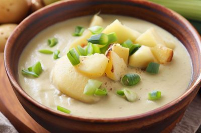 Creamy Vegan Leek and Potato Soup