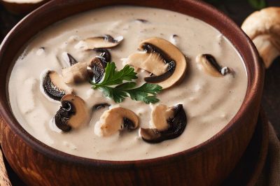 Creamy Vegan Mushroom and Cream Soup