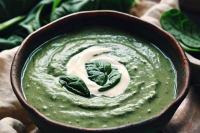 Creamy Vegan Spinach and Cream Soup