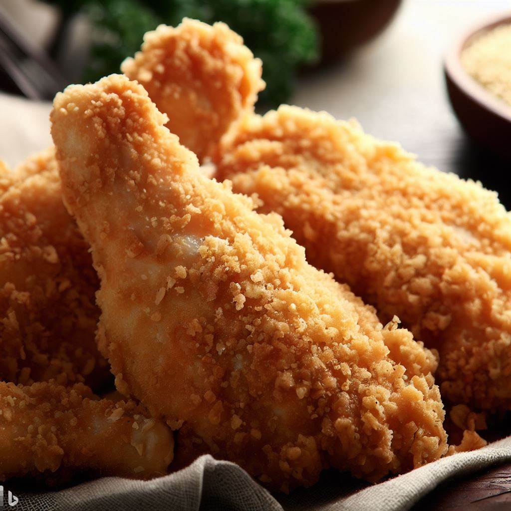Crispy Fried Chicken with Breadcrumbs