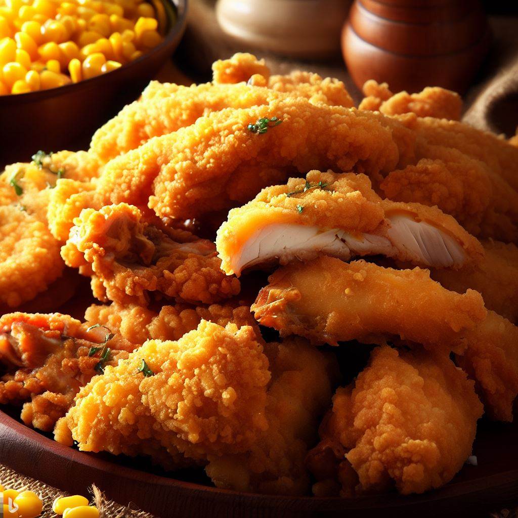 Crispy Fried Chicken with Cornmeal