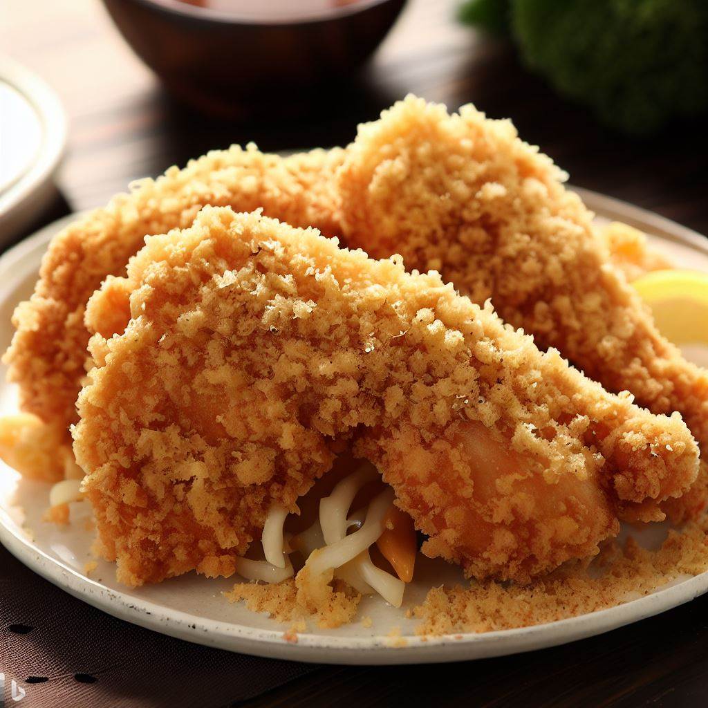 Crispy Fried Chicken with Panko Breadcrumbs