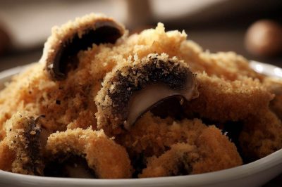 Crispy Fried Mushrooms with Panko Breadcrumbs