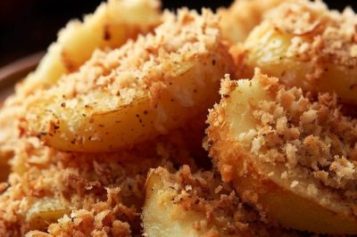 Crispy Fried Potatoes with Panko Breadcrumbs
