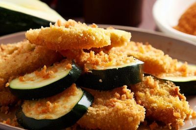 Crispy Fried Zucchini with Breadcrumbs