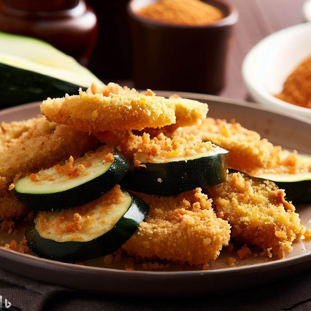 Crispy Fried Zucchini with Breadcrumbs