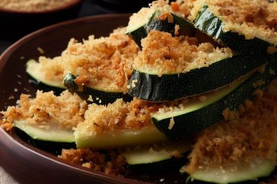 Crispy Fried Zucchini with Panko Breadcrumbs