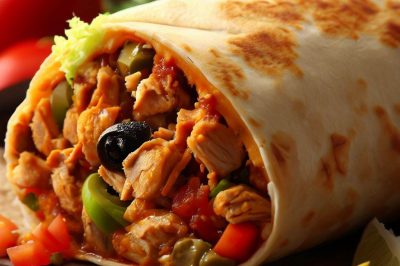Delicious Chicken Burrito