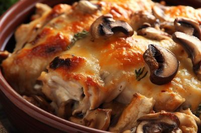 Delicious Chicken and Mushroom Bake