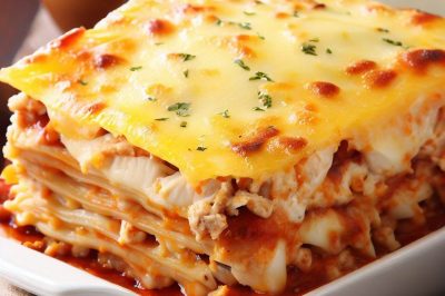 Delicious One-Serving Chicken Lasagna