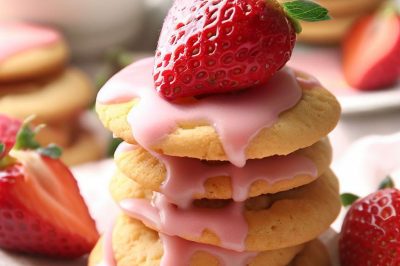Delicious One-Serving Strawberry Cookies