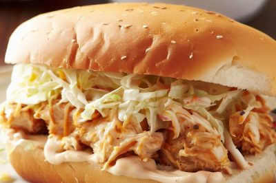 Easy Chicken and Coleslaw Sandwich