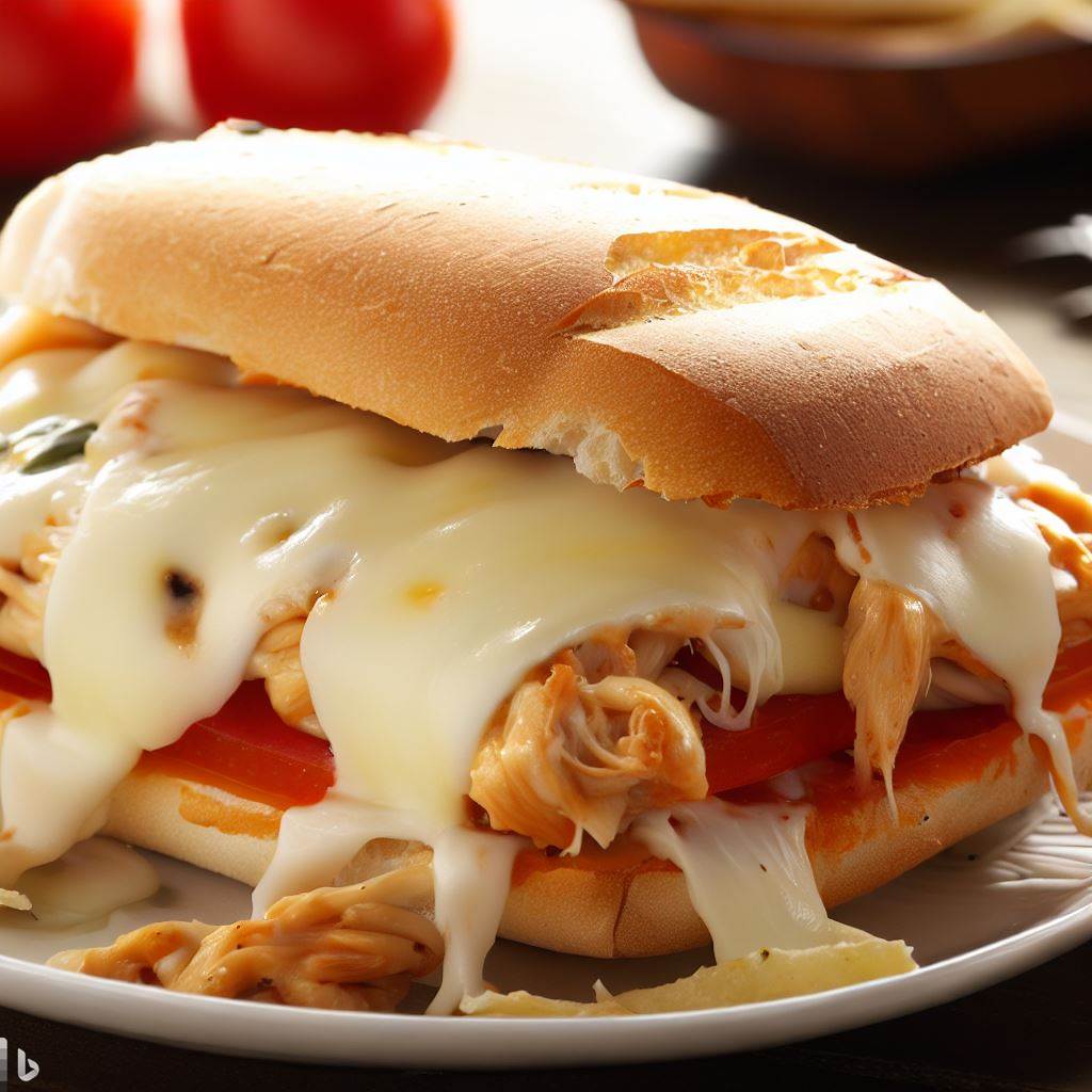 Easy Chicken and Mozzarella Melt
