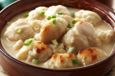 Easy One-Serving Chicken and Dumplings