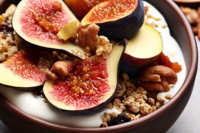 Fig, Fruit Compote, and Mixed Nuts Yogurt