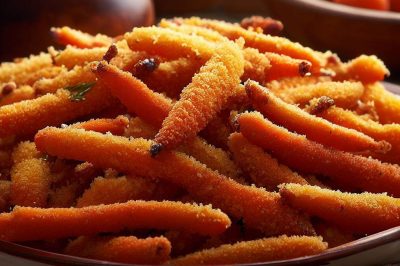 Fried Carrots with Cornmeal