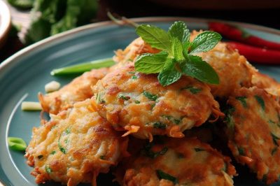 Fried Crab Cakes with Herbs