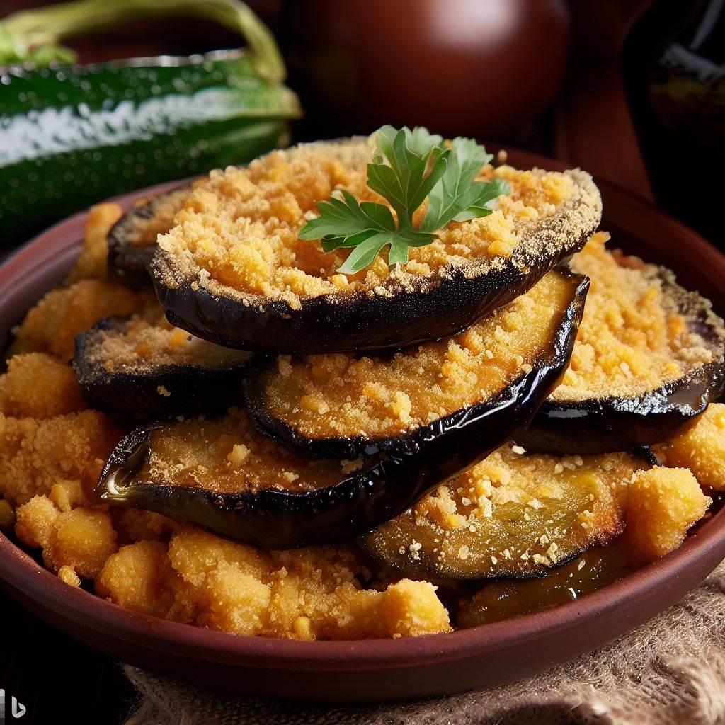 Fried Eggplant with Cornmeal