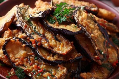 Fried Eggplant with Herbs