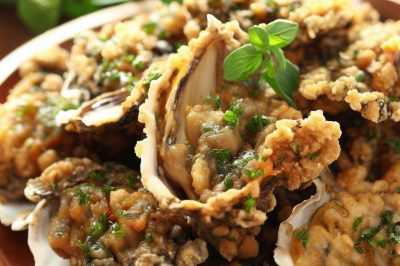 Fried Oysters with Herbs