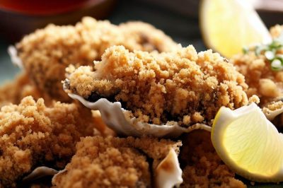 Fried Oysters with Panko Breadcrumbs