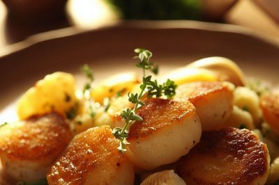 Fried Scallops with Herbs