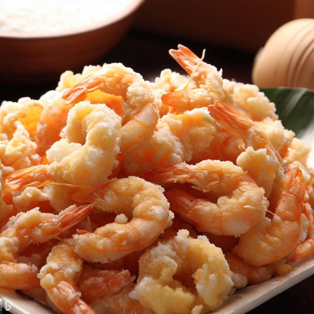 Fried Shrimp with Flour