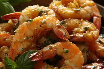Fried Shrimp with Herbs