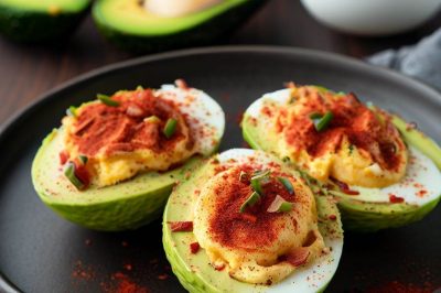Keto Avocado Deviled Eggs
