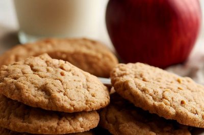 Low Sugar or Sugar Free Apple Cookies
