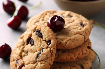 Low Sugar or Sugar Free Cherry Cookies
