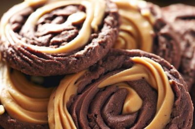 Low Sugar or Sugar Free Chocolate and Peanut Butter Swirl Cookies