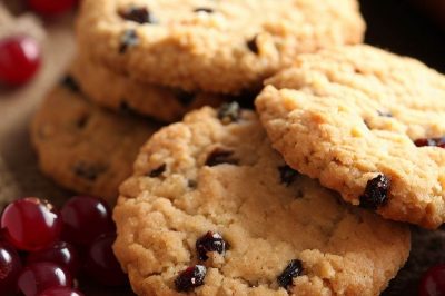 Low Sugar or Sugar Free Currant Cookies