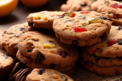 Low Sugar or Sugar Free Fruitcake Cookies